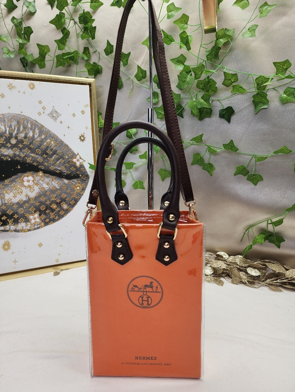 Authentic Hermes PVC Retail Shopping Bag